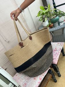 Large Jute laundry or toy storage Bag