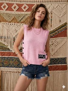 🎉Buy1 Get1 Free🎉Pink Knit Sleeveless Top S