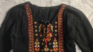 Black Tassel short kurty