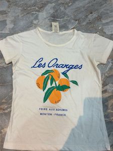 White "Les Oranges" T-Shirt