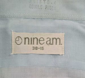 nine a.m. Sky Blue Shirt