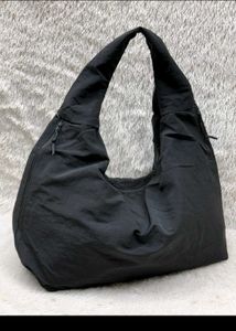 Spacious Black Tote Bag