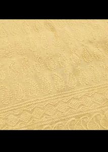 Yellow Embroidered Chikankari Kurti