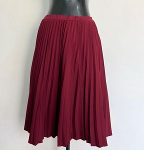 Women's Pleated Midi Skirt
