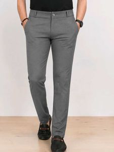 Men's Grey Slim Fit Trousers