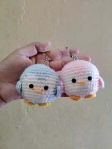 Crochet Penguin Keychains