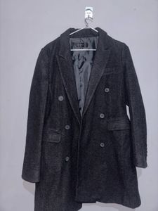 Elegant Wool Blend Overcoat