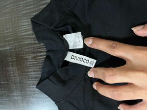 Black Long Sleeve Mock Neck Top
