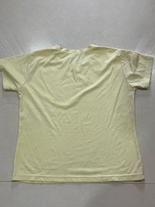 Light Yellow "THINK PERFECT" Graphic Tee