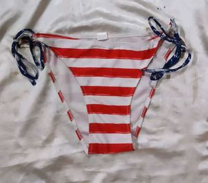American Flag Bikini Top panty set