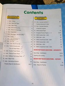CBSE 10 Map Skill Geography &amp; History Book