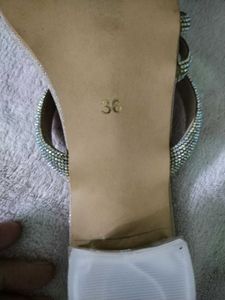 Sparkly Silver Heels