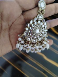 Exquisite Pearl &amp; Crystal Dangler Earrings