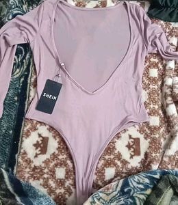 S size Mauve Long Sleeve bodysuit