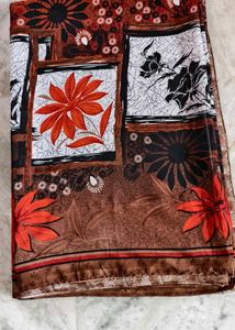 Beautiful Floral Print Saree