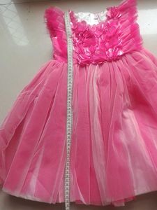 Pink Flower Girl Dress