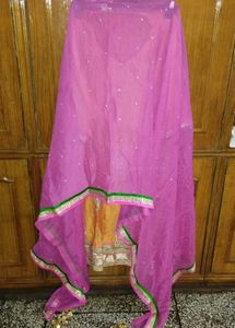 Embellished  suit with dupatta