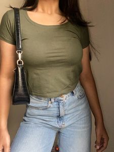Olive Fitted T-Shirt