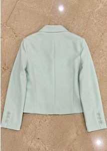 Light Mint Green Cropped Blazer