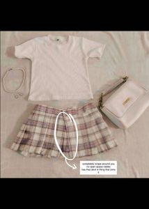 Bridget Pleated Micro Skirt