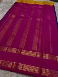 Stunning Royal Blue &amp; Pink Saree 700