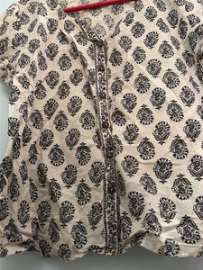 Patterned Button-Down Top