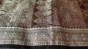 Elegant Brown &amp; Silvernew silk  Saree