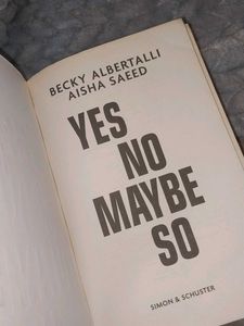 Yes No Maybe So Book