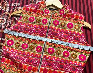 Multicoloured Ethnic Short Jacket