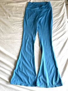 Blue Flare Leggings