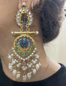 Designer Peacock Jhumka Earrings