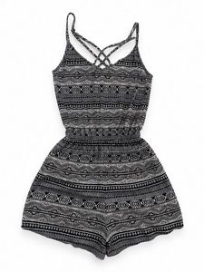 Monochrome Mosaic Jumpsuit