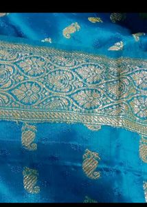 Banarsi Silk100%  Pure Zari Worked Saree