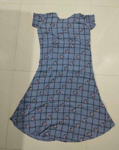 Elegant Grey Checkered Kurta