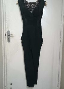 On SALE!! Chic Black Luxury Designer Jumpsuit