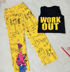 Combo Of Beautiful Pant With Tops