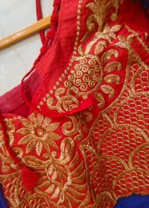 Elegant Blue Anarkali Kurta Set