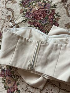 Elegant Bow Detail Strapless Top