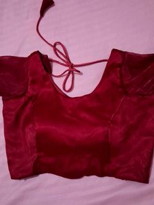 Maroon Silk Blouse