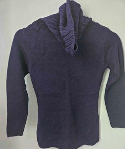 Smart Purple Highneck Sweater