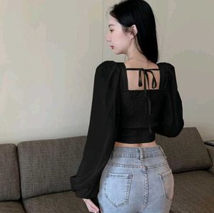 Women French Style Retro Vintage Top High Quality