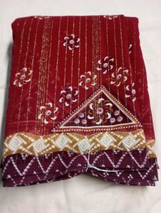Zari Type Georgette Chiffon Saree