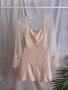 Tweed Korean Dress
