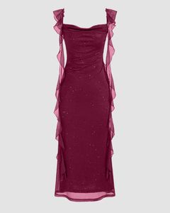 Elegant Sparkly Midi Dress