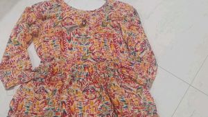 Pretty colourful short kurti