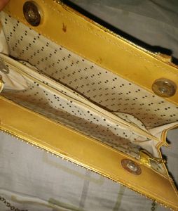 Golden Party Clutch Bag
