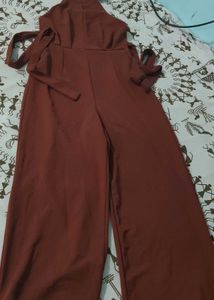 Stylish Brown Halter Neck Dress
