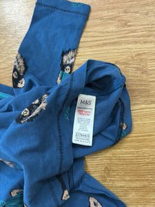 M&amp;S Kids Wolf Print Long Sleeve T-Shirt