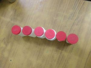 pack of 6 empty bottles - 50 &amp; 25 grams