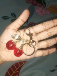 Cute Cherry Keychain